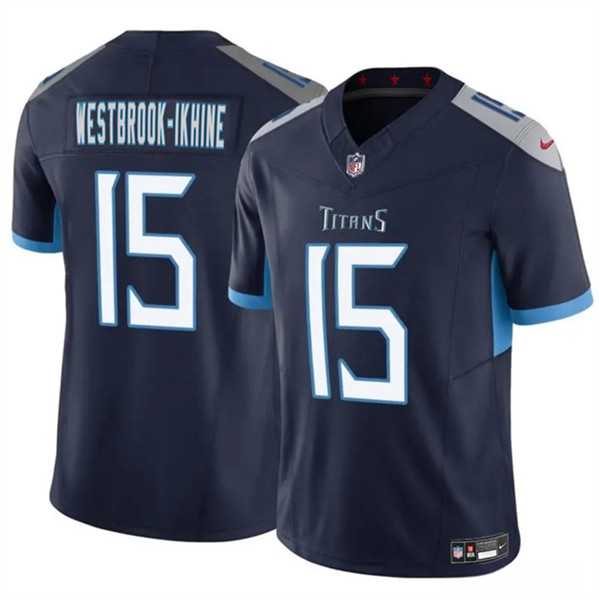 Men & Women & Youth Tennessee Titans #15 Nick Westbrook-Ikhine Navy 2024 F.U.S.E. Vapor Limited Stitched Jersey